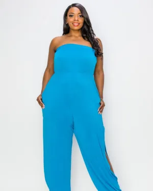 Lillian Sleeveless Jumpsuit | Turquoise