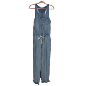 Love Stitch Light Chambray Elastic Waist Jumpsuit- Size S (sold out online)