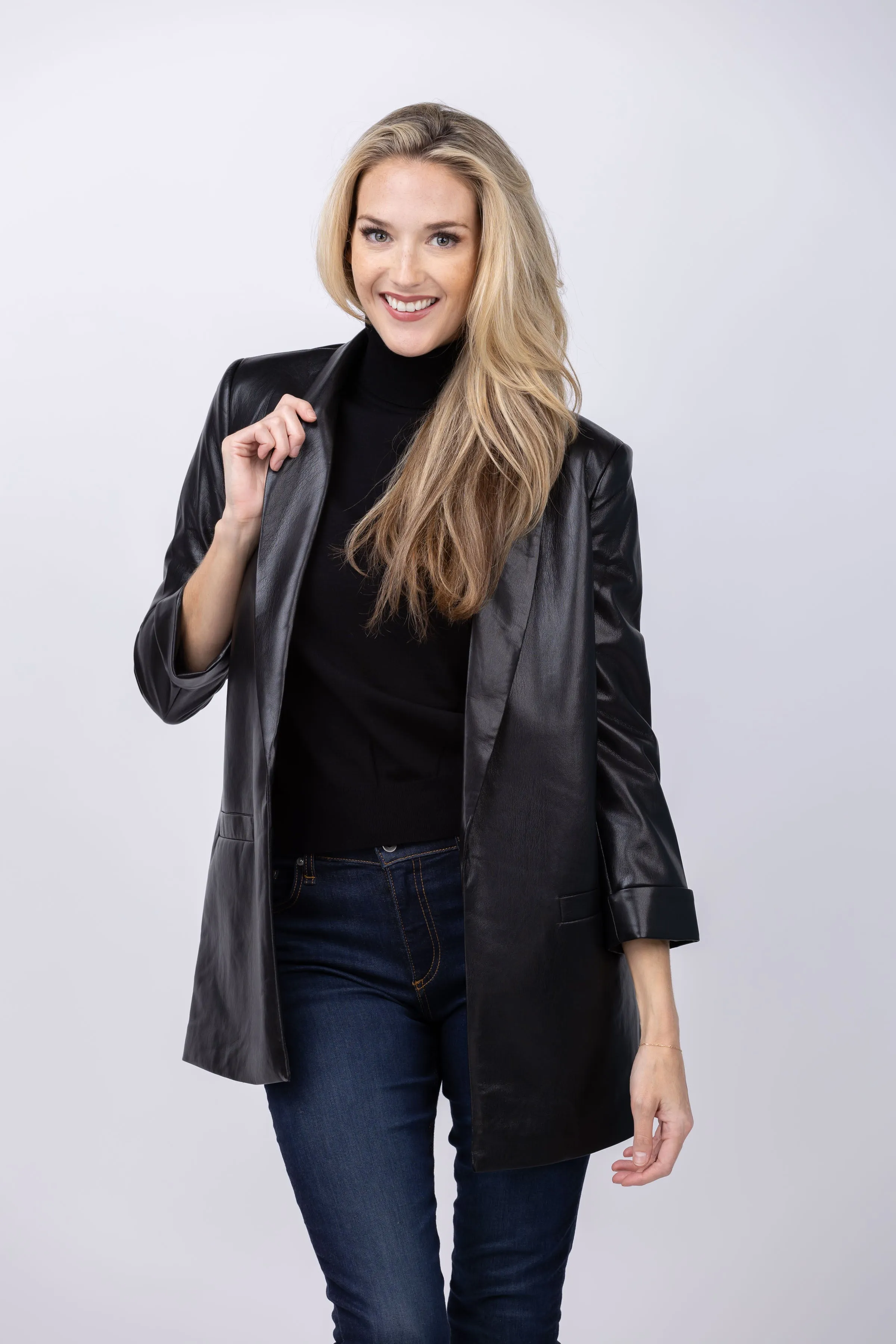 Love Token Monica Blazer in Black