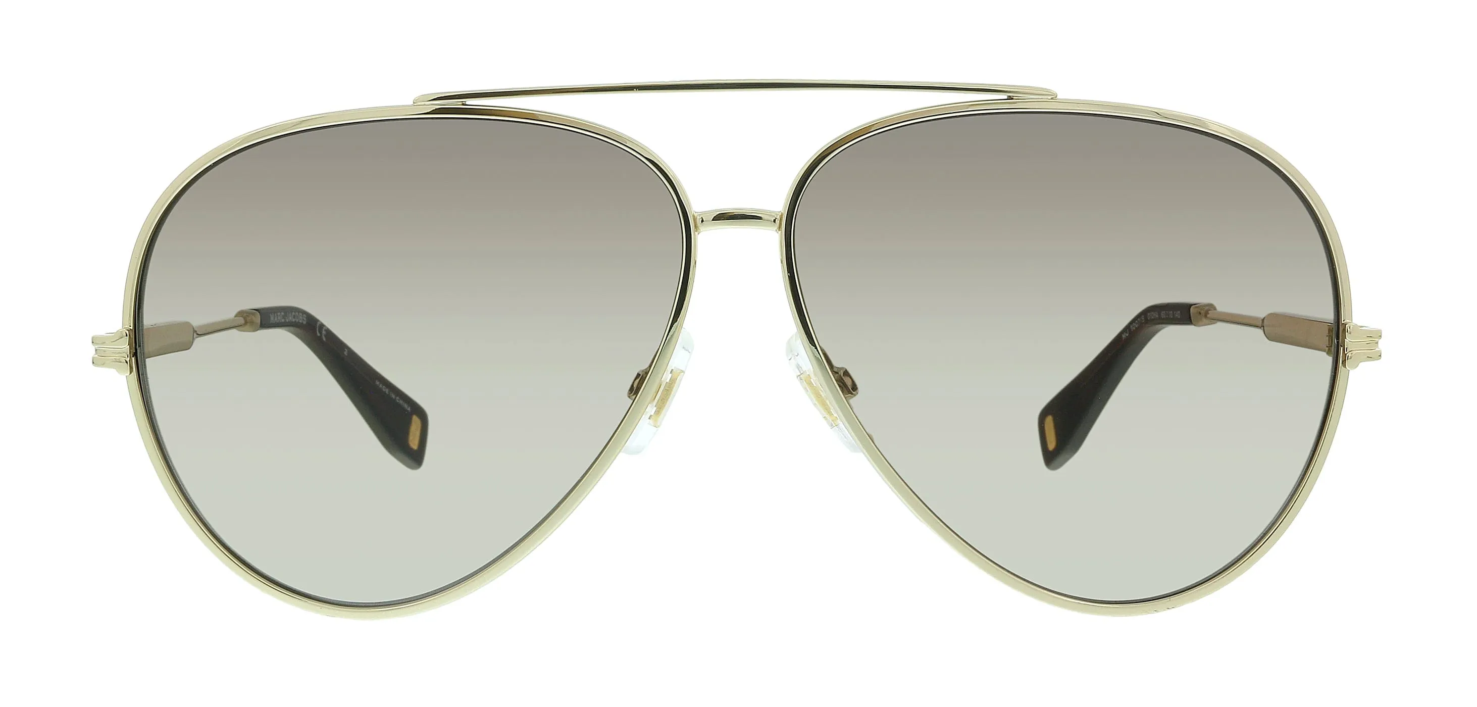 Marc Jacobs MJ 1007/S HA 001Q Gold Brown Aviator Sunglasses