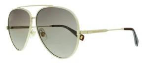 Marc Jacobs MJ 1007/S HA 001Q Gold Brown Aviator Sunglasses