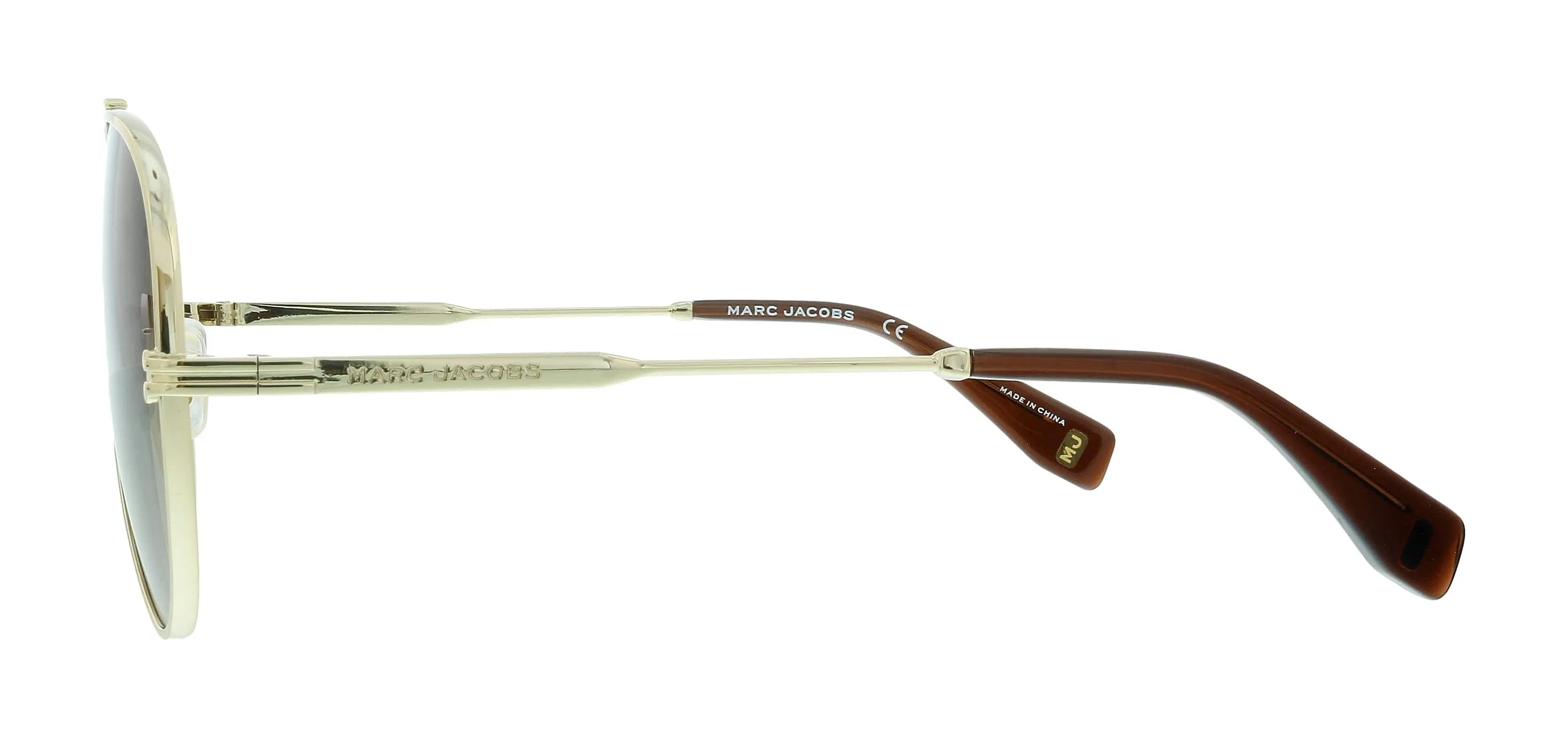 Marc Jacobs MJ 1007/S HA 001Q Gold Brown Aviator Sunglasses