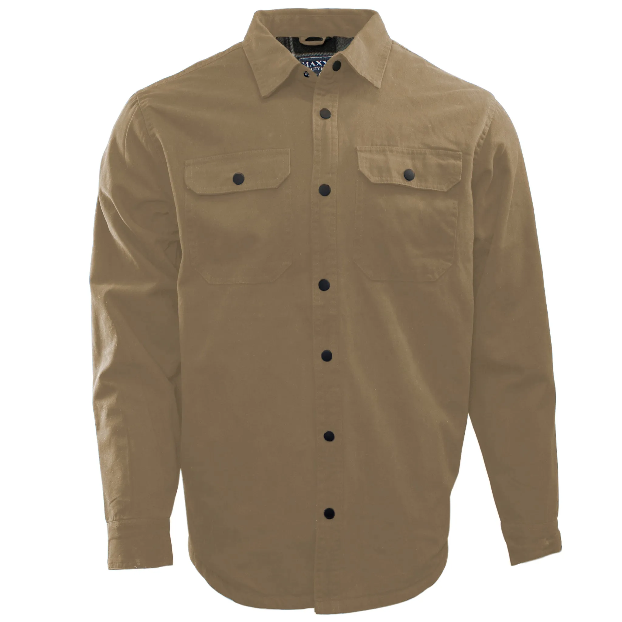 Men's Lined Canvas Shirt Jacket M9011