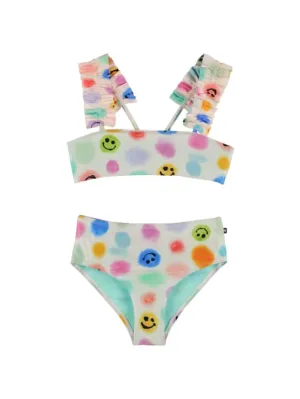 Molo   Smile print recycled Lycra bikini 