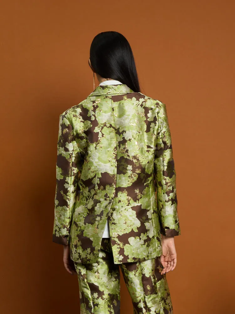 Naomi Jacquard Boxy Blazer