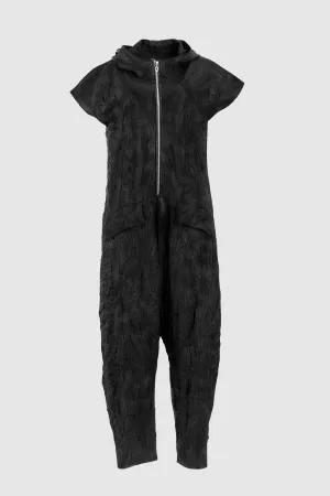 Nappa Jumpsuit in Black