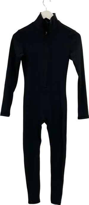 NKD Apparel Black Long Sleeve Ribbed Jumpsuit UK S