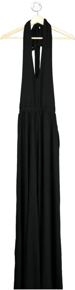 Nobody's Child Black Landon Halter Jumpsuit UK 8