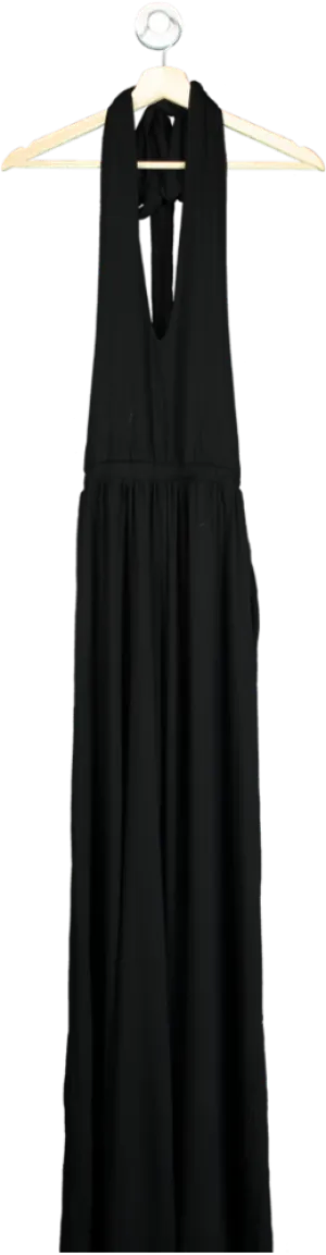 Nobody's Child Black Landon Halter Jumpsuit UK 8