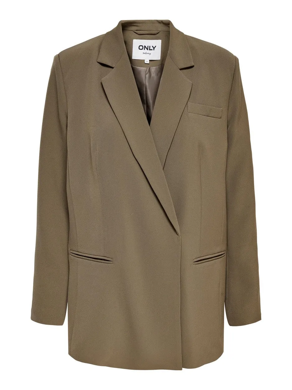 Onllizzo L/s Loose Blazer Cc Tlr - Taupe