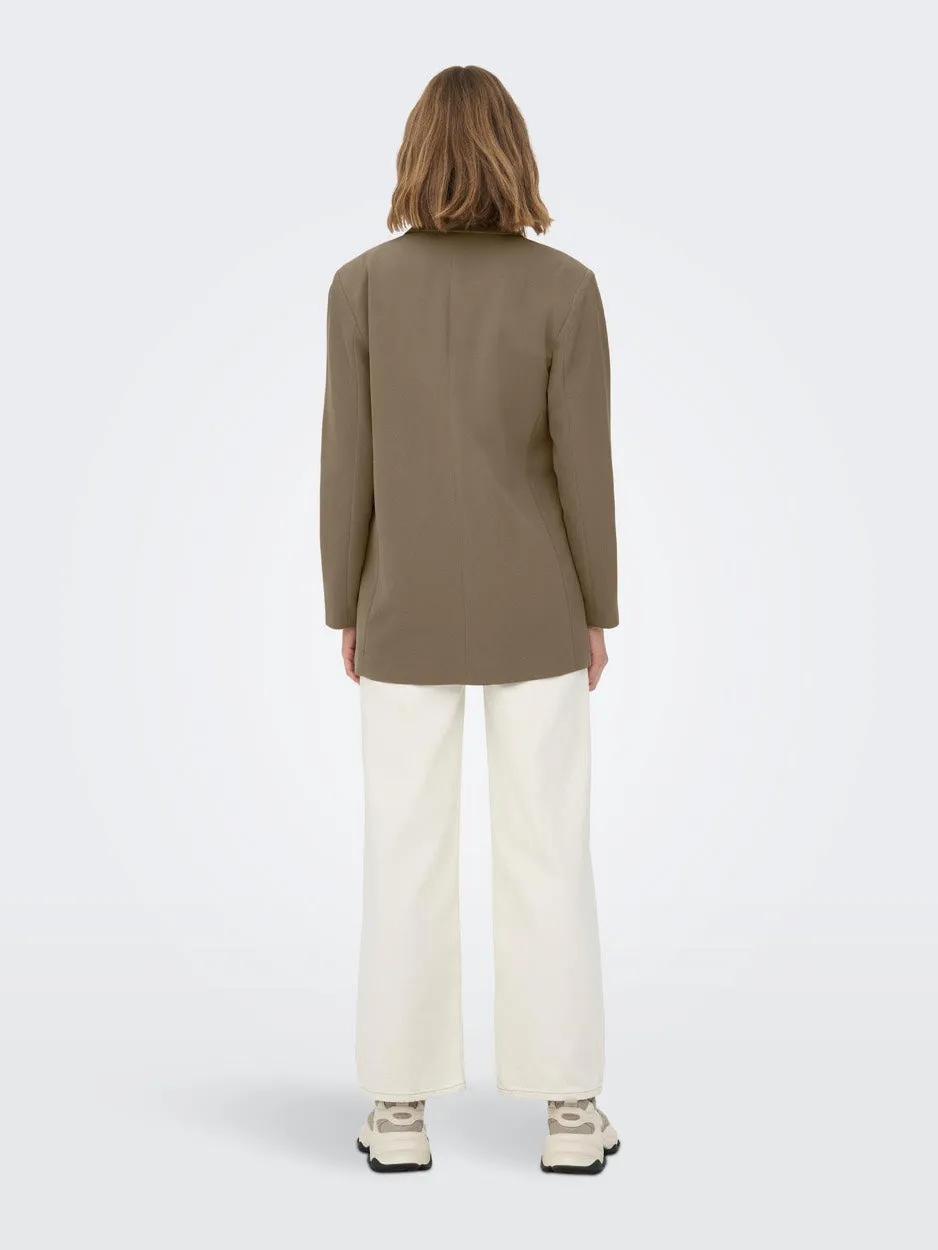 Onllizzo L/s Loose Blazer Cc Tlr - Taupe