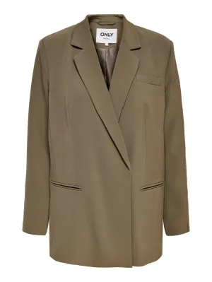 Onllizzo L/s Loose Blazer Cc Tlr - Taupe