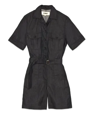 Organic Cotton Denim Playsuit