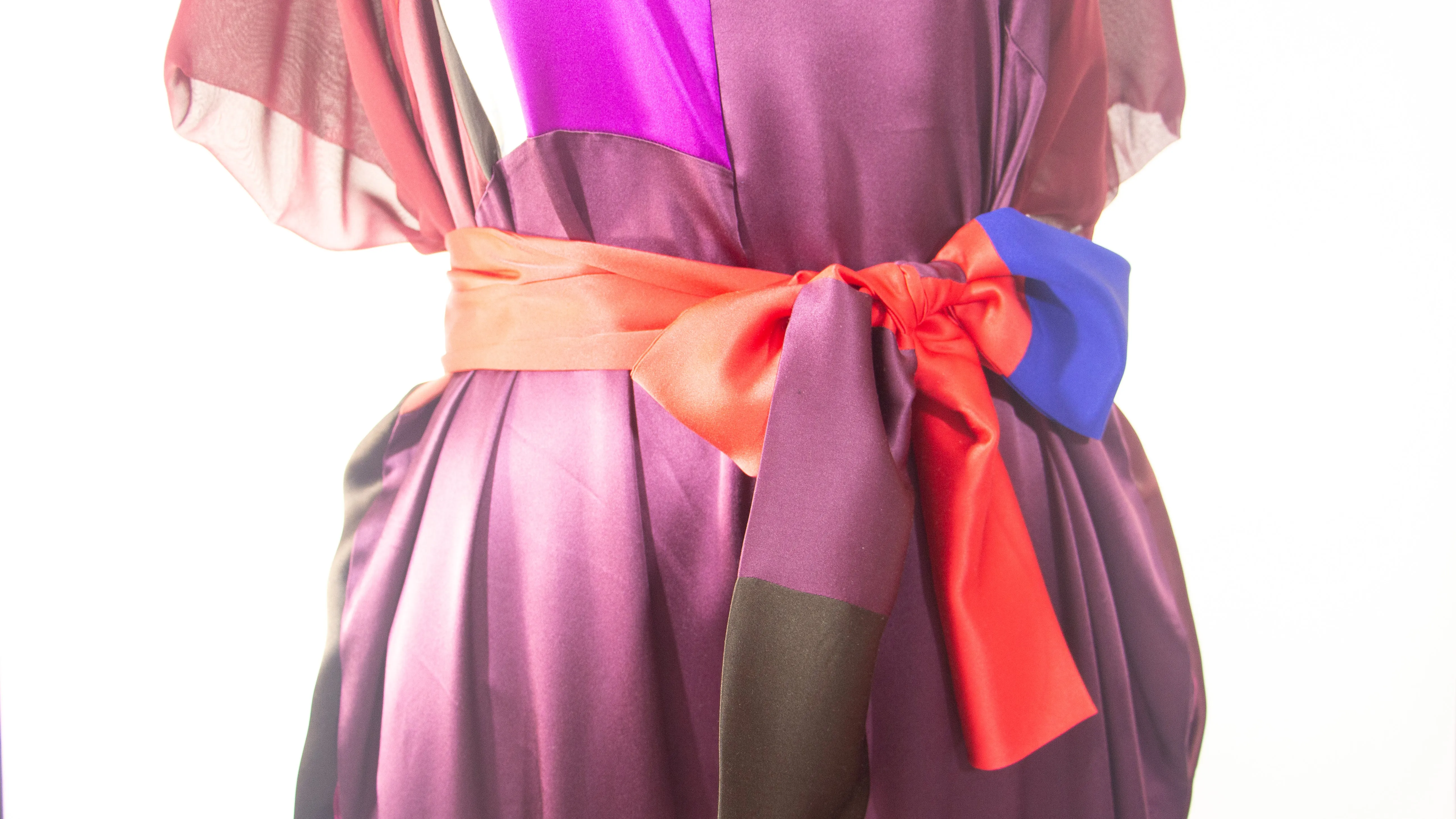 Patchwork Silk Charmuese Jumpsuit