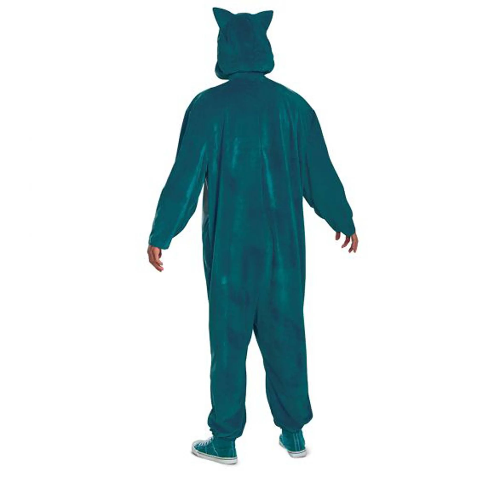 Pokémon Snorlax Jumpsuit Costume for Adults, Teal Jumpsuit