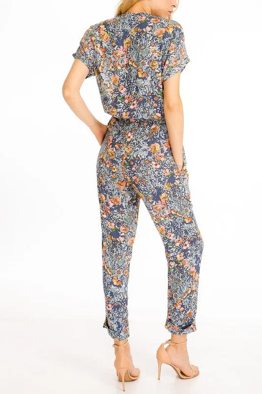 Poppy Floral Jumspuit