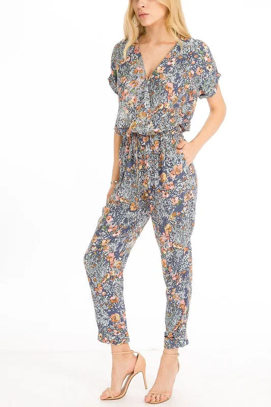 Poppy Floral Jumspuit