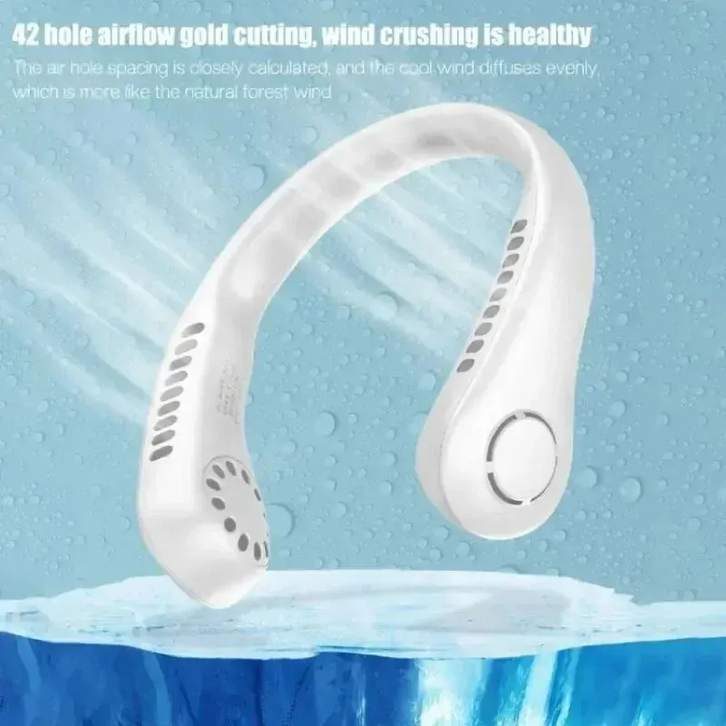 Portable 3 speed Bladeless Around the Neck Cooling System