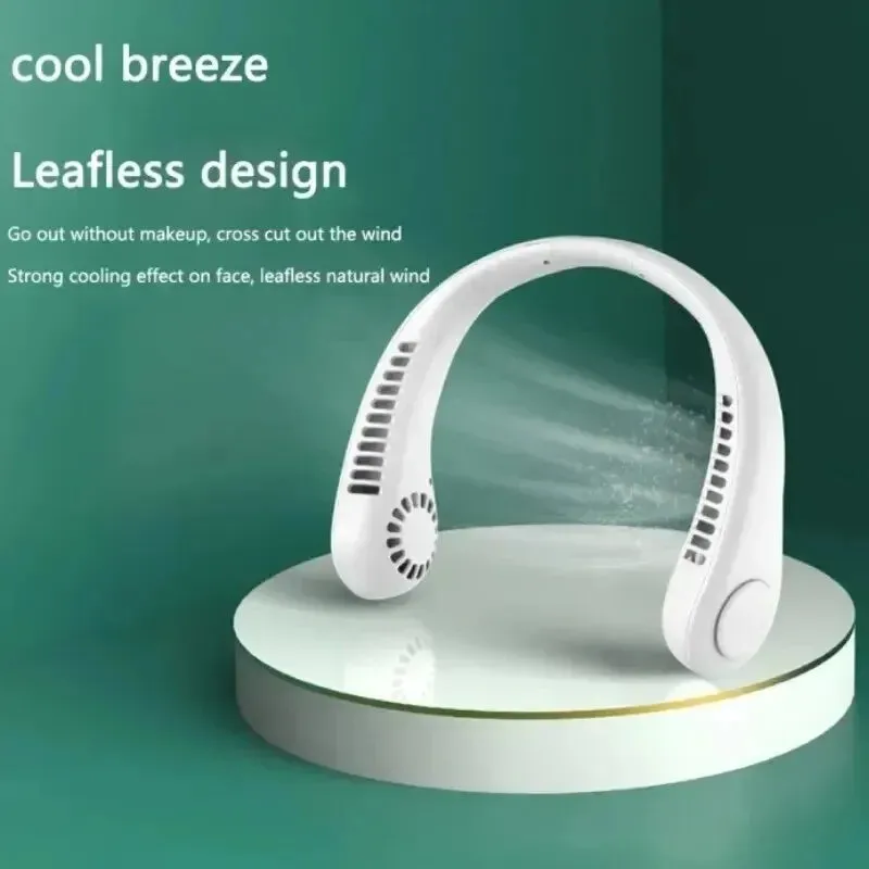 Portable 3 speed Bladeless Around the Neck Cooling System