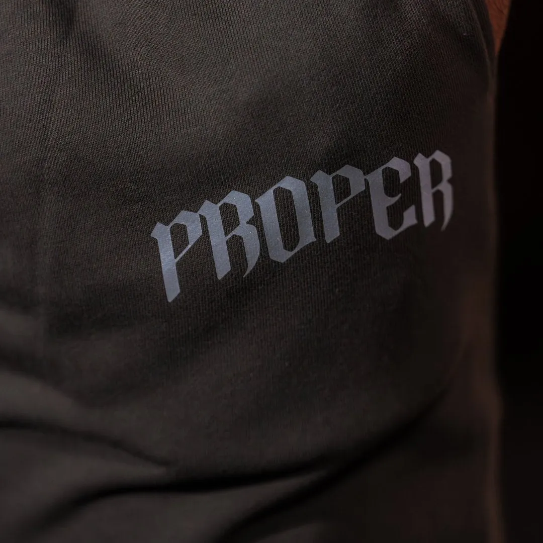 PROPER REFLECTIVE TRACKPANTS CHARCOAL