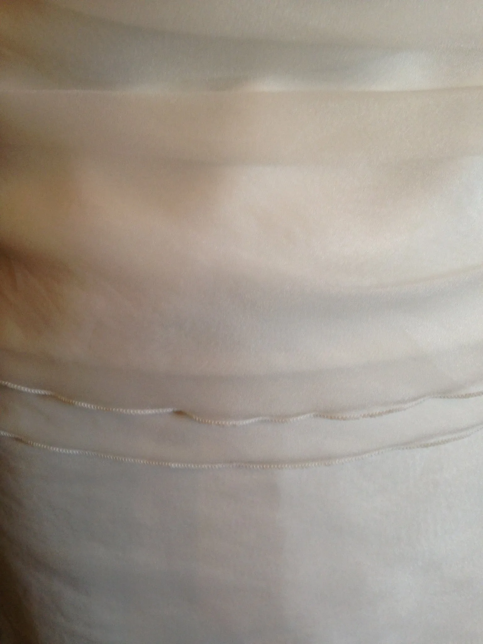 Rembo styling sample wedding dress vintage soft organza petals top and organza skirt