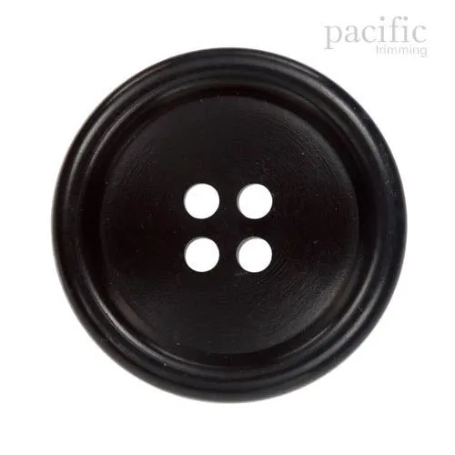 Round Rim 4 Hole Polyester Jacket Coat Button