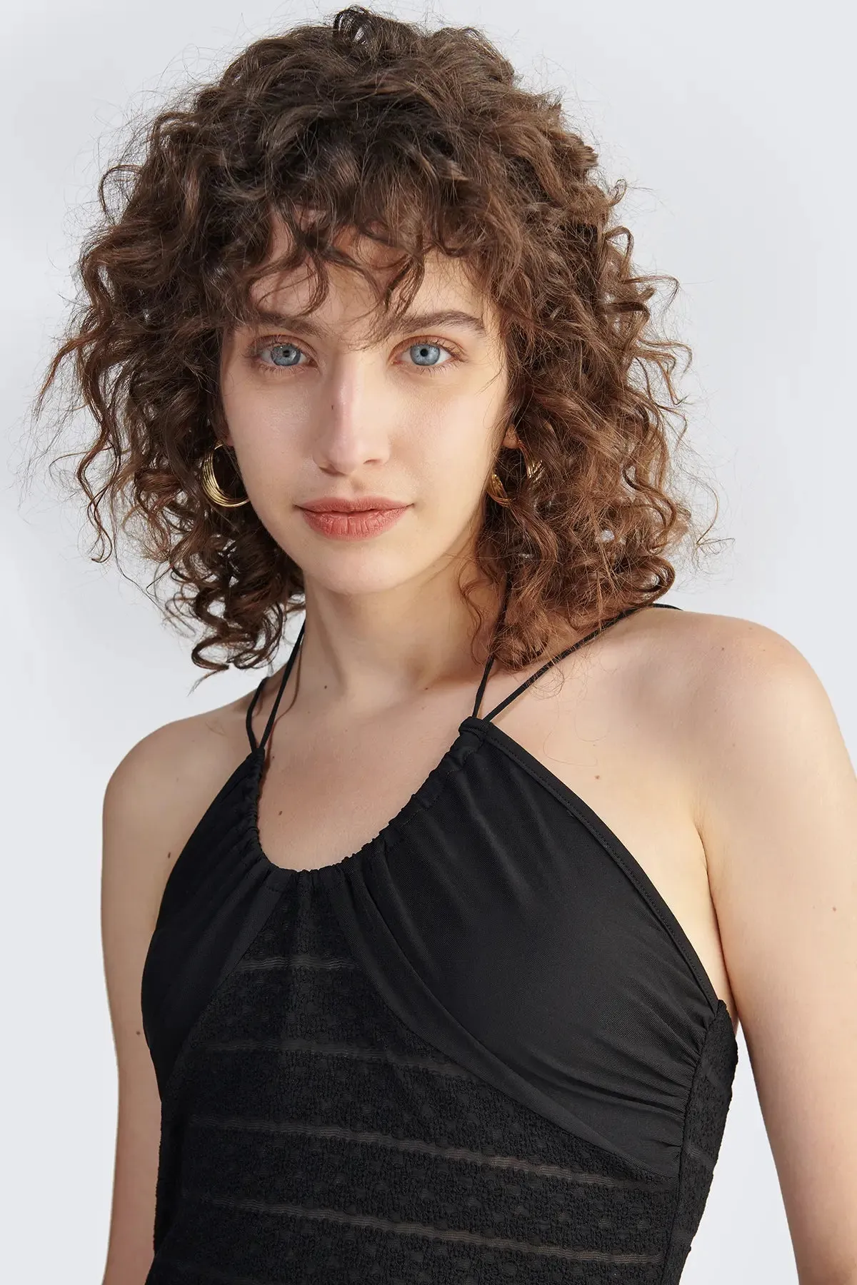 Spaghetti Strap Tie Back Camis Top