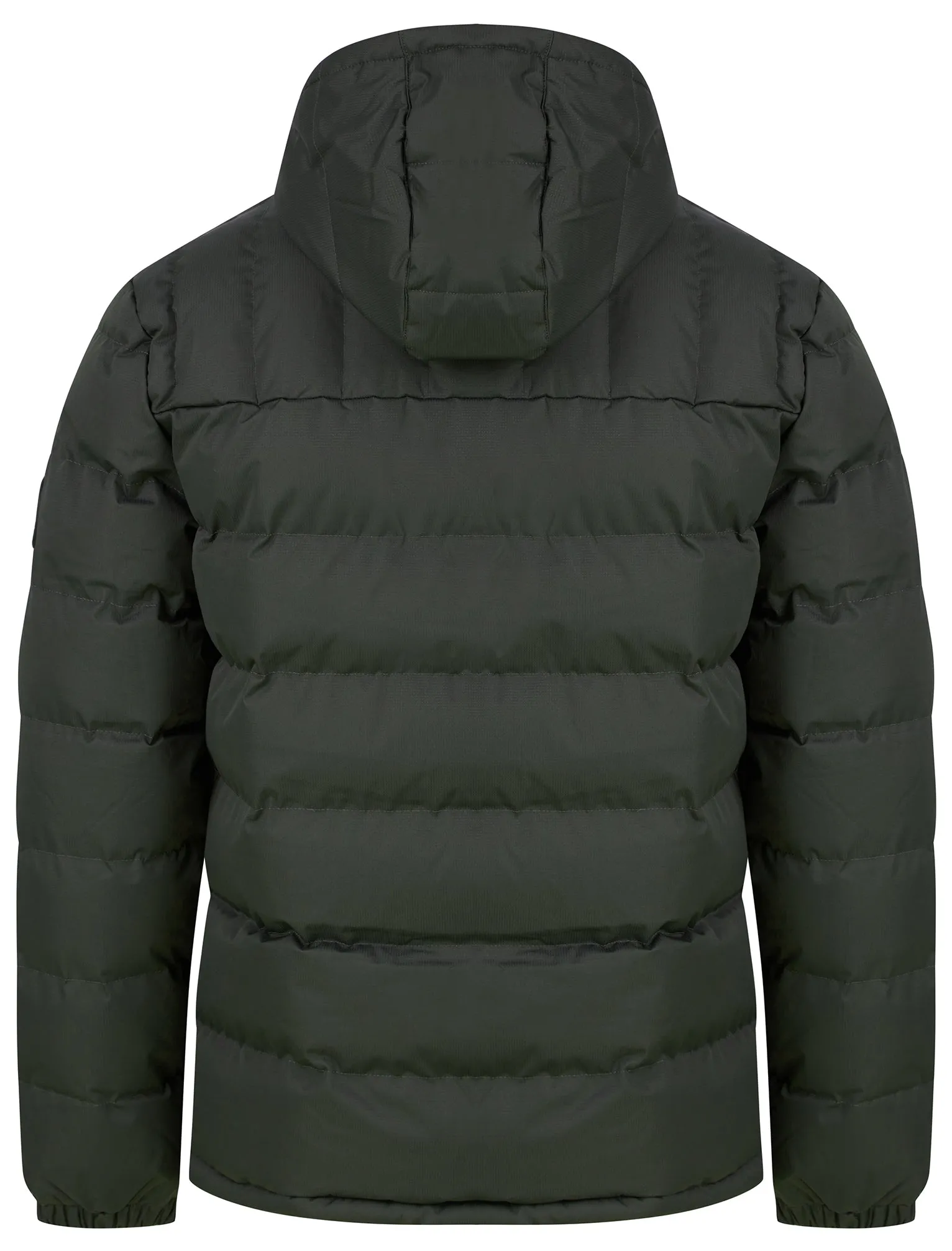 Tacito Micro-Fleece Lined Quilted Puffer Jacket with Hood in Unexplored - Tokyo Laundry