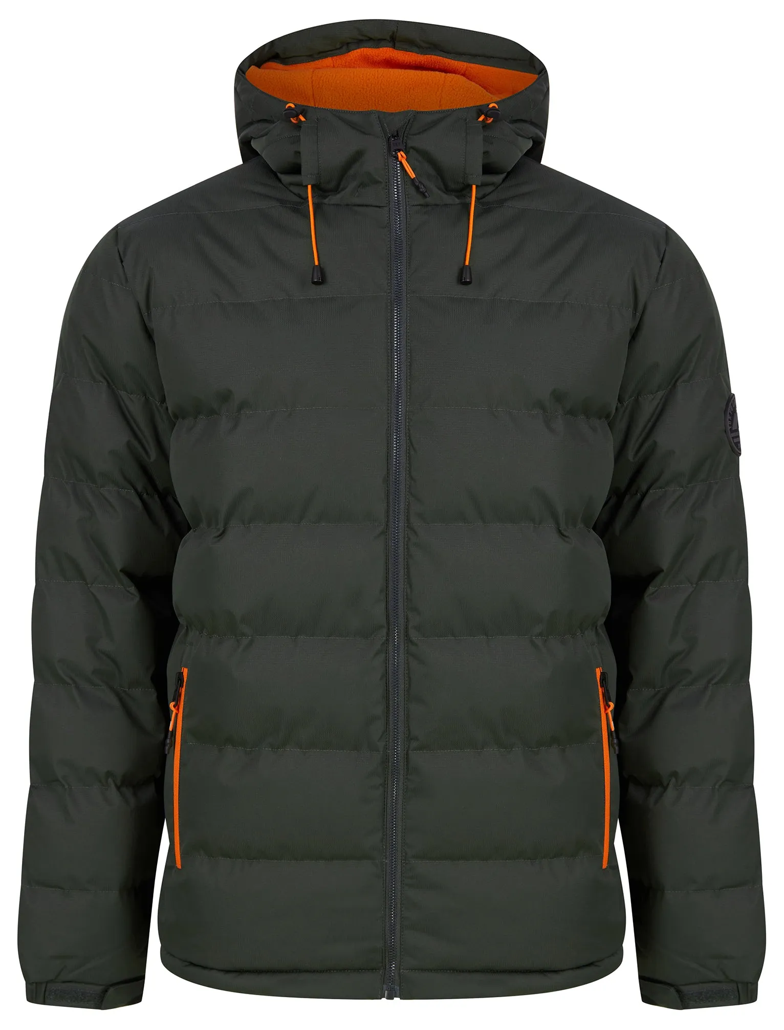 Tacito Micro-Fleece Lined Quilted Puffer Jacket with Hood in Unexplored - Tokyo Laundry