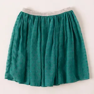 Textured Dot Chiffon Skirt