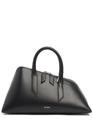 The Attico   24H leather top handle bag 