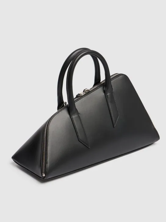 The Attico   24H leather top handle bag 