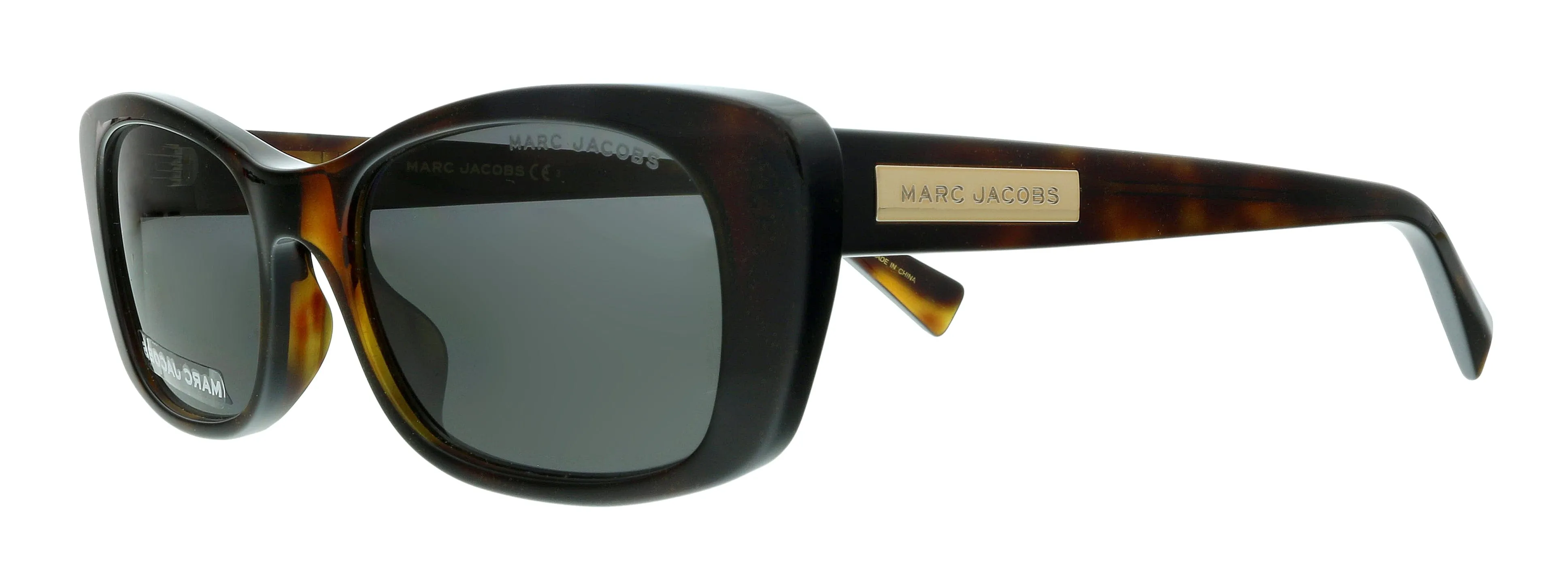 The Marc Jacob MARC 422/S IR 0DXH Havana Glitter Rectangle Sunglasses