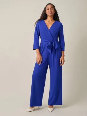 Tie-Waist Jumpsuit, Royal Signature