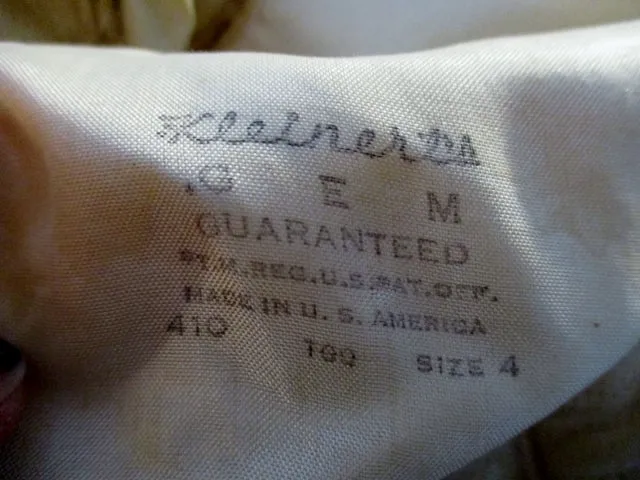 Vintage KLENIERTS Cream Tulle DISTRESSED Wedding Dress 4 Costume Prop