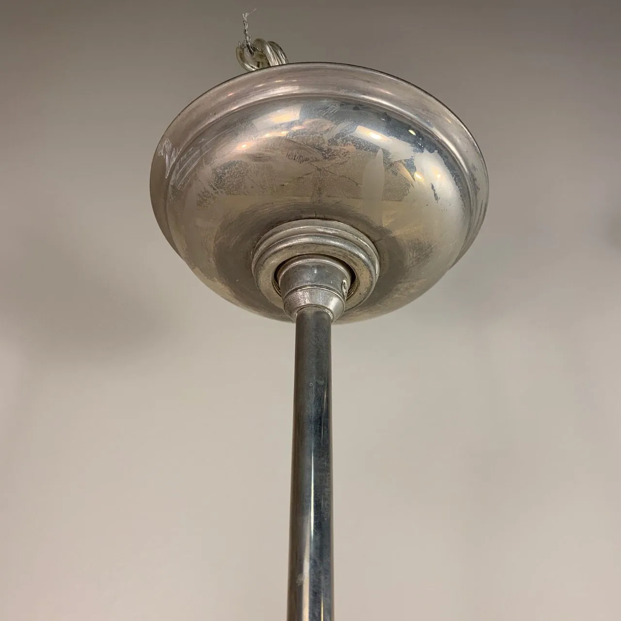 Visual Comfort Pewter Chandelier, 4 Candle Sticks, Traditional