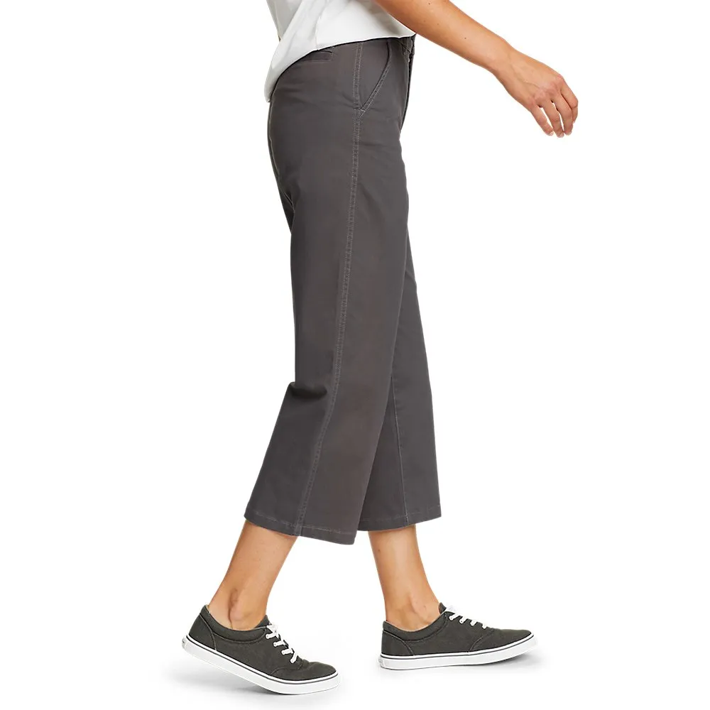 Women's Legend Wash High-Rise Wide-Leg Crop Pants