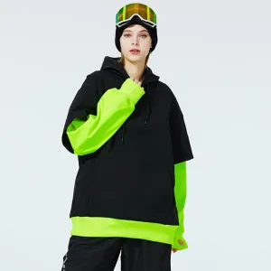 Women's Smiley Face Fleece Snow Hoodie