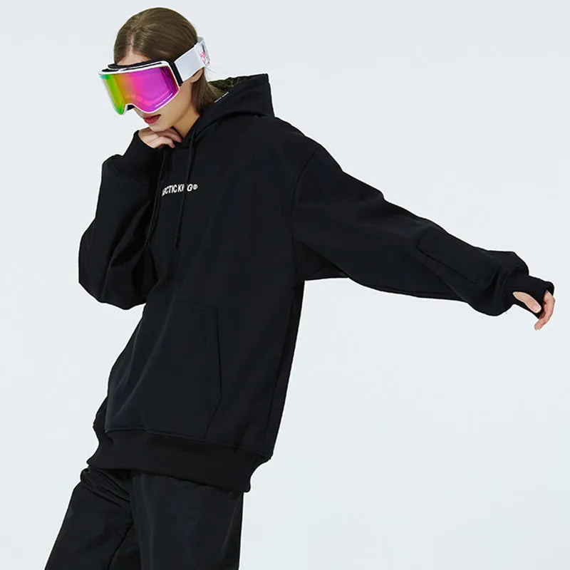 Women's Smiley Face Fleece Snow Hoodie