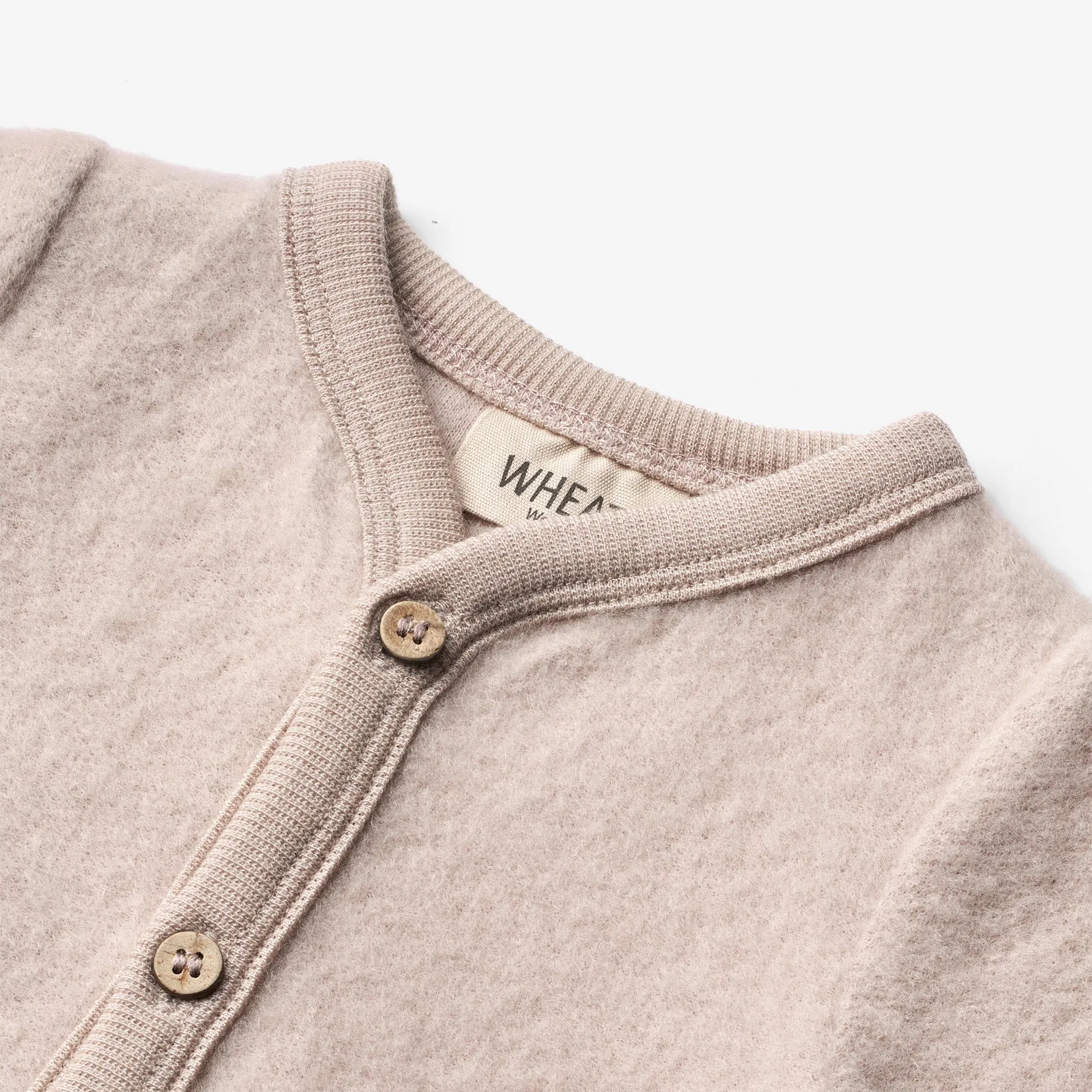 Wool Fleece Jumpsuit | Baby - pale lilac