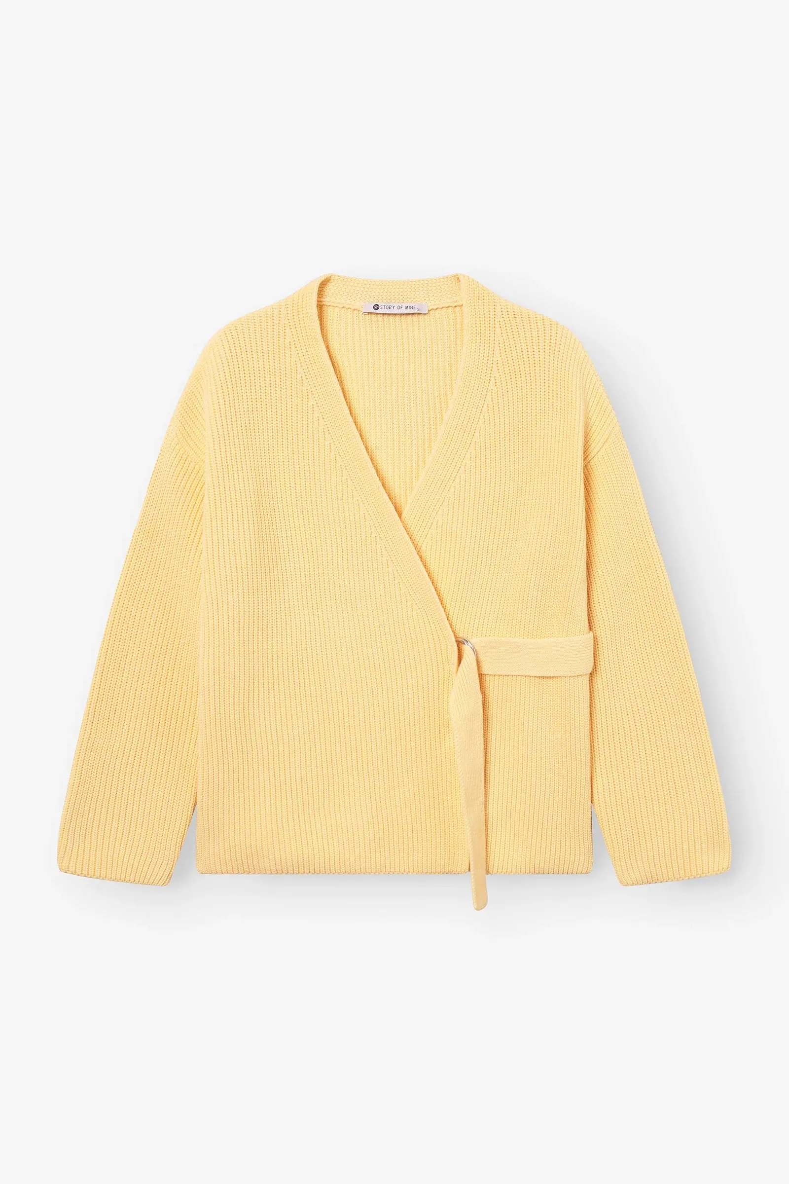 Wrap-around Cardigan Yellow