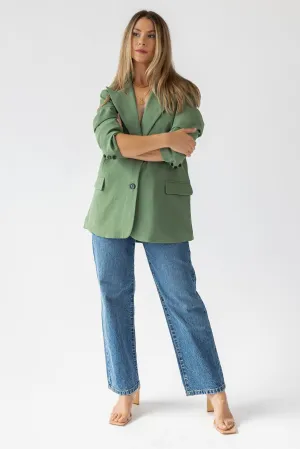 Yara Sage Oversized Blazer - Final Sale