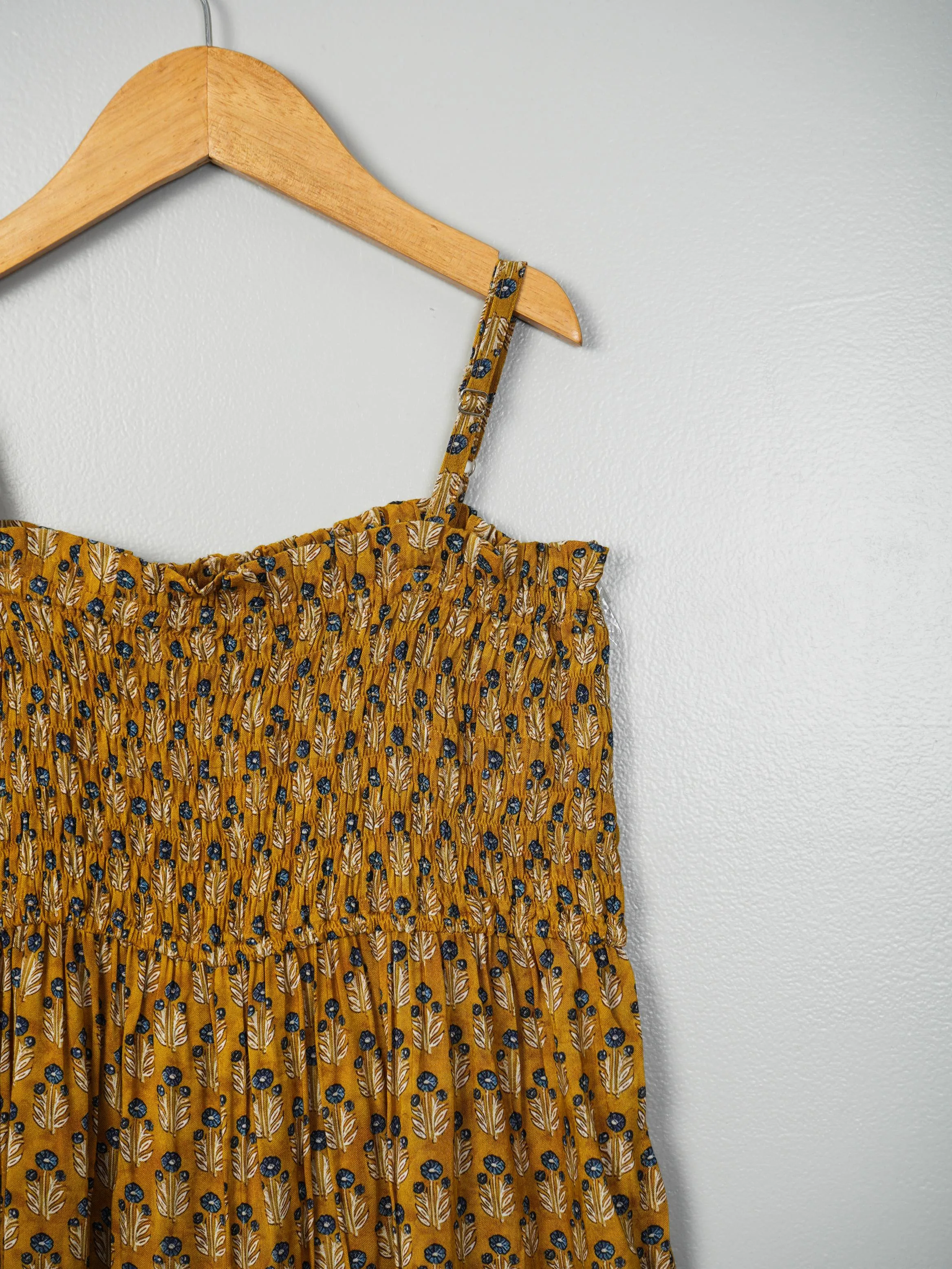 Yellow Block Print Jumpsuit
